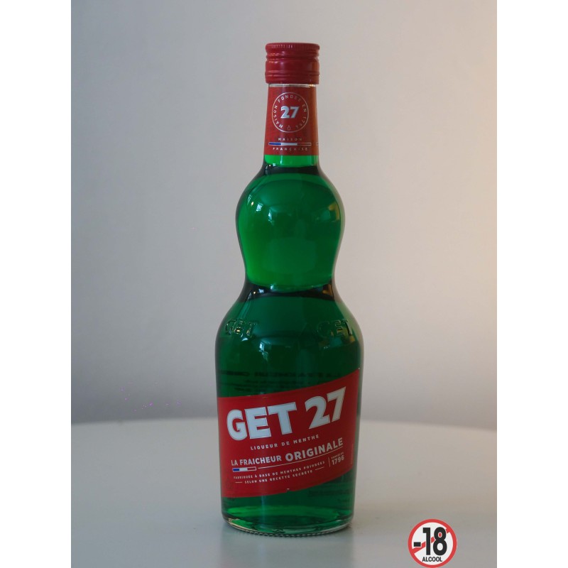 Get 27 liqueur de menthe poivrée 17,9° 70cl