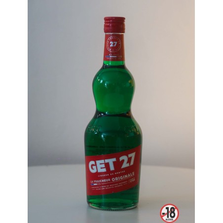 Get 27 liqueur de menthe poivrée 17,9° 70cl