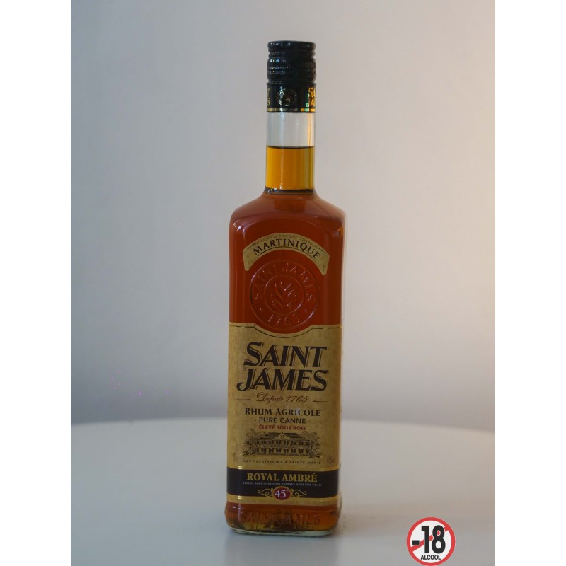 St James rhum Ambré Royal 45° 70cl