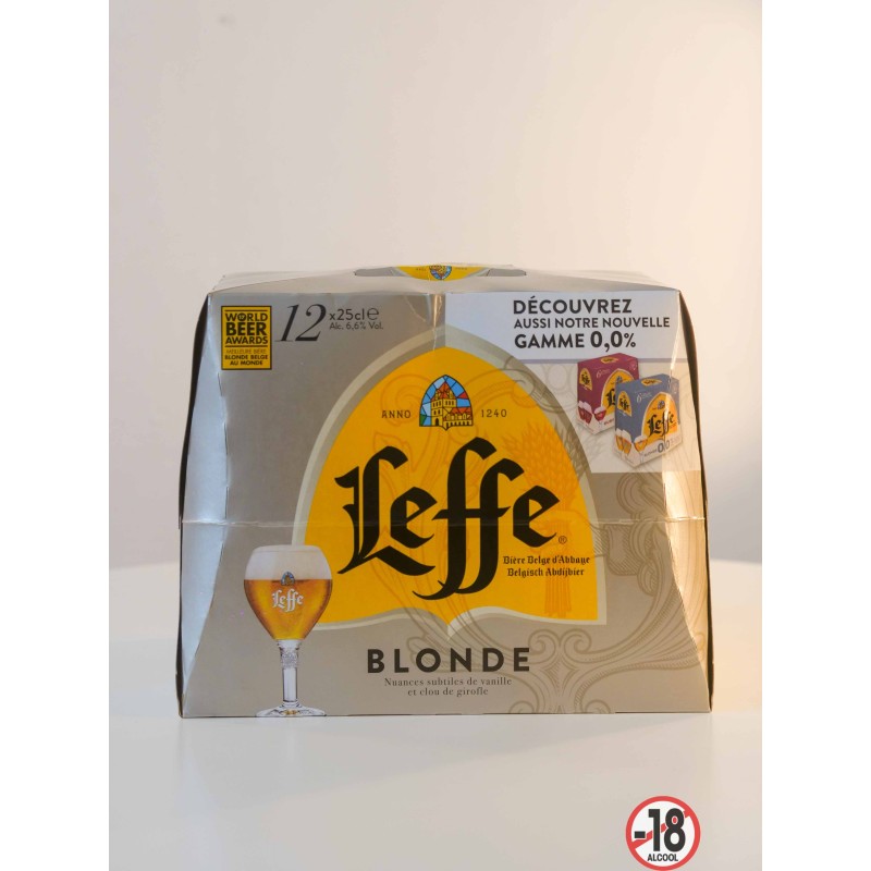 Pack de 20 bières Leffe blonde 25cl