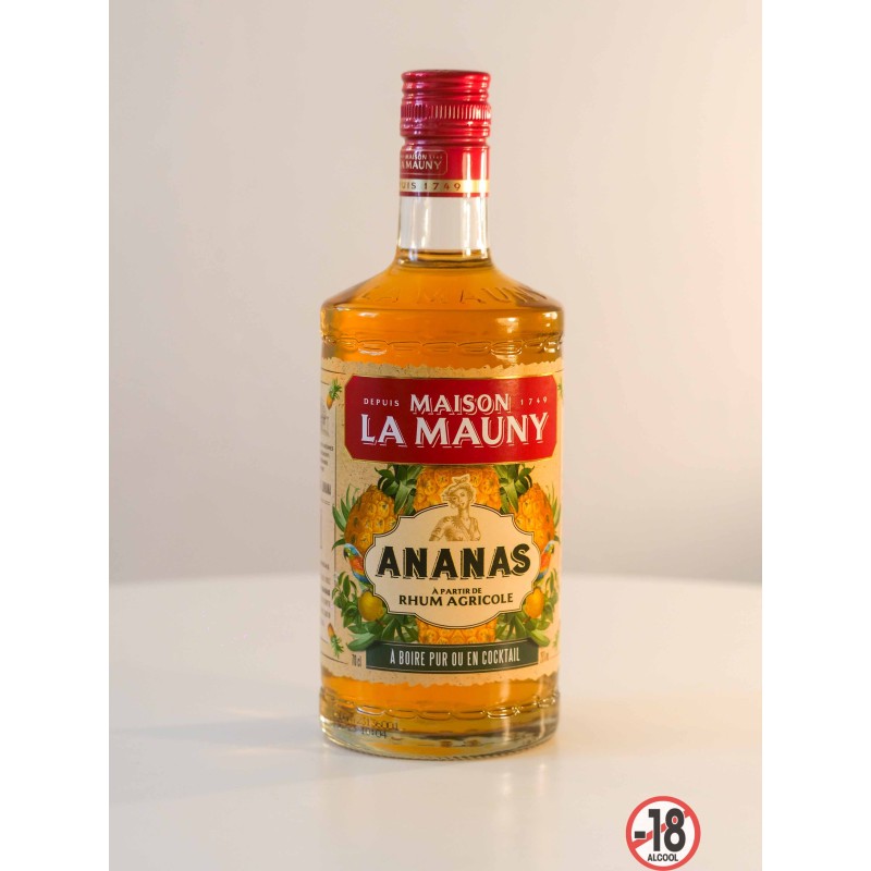 Rhum arrangé Ananas à partir de rhum agricole Maison Lapauny 70cl 25°